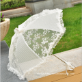 White Lace Bridal Parasol Wedding Umbrella Floral Lace Wedding Umbrella